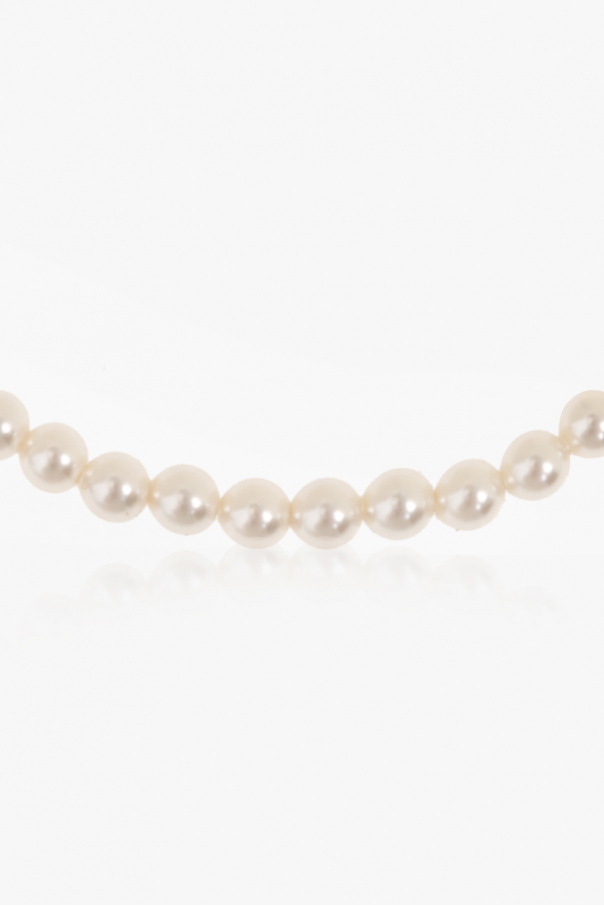 Cream Bracelet with glass pearls Saint Laurent - Vitkac Canada